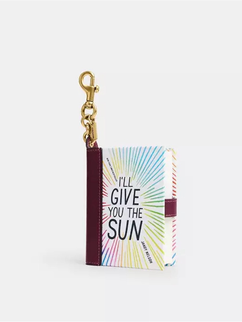 NWT! I'll Give You The Sun By Jandy Nelson Book Bag Charm